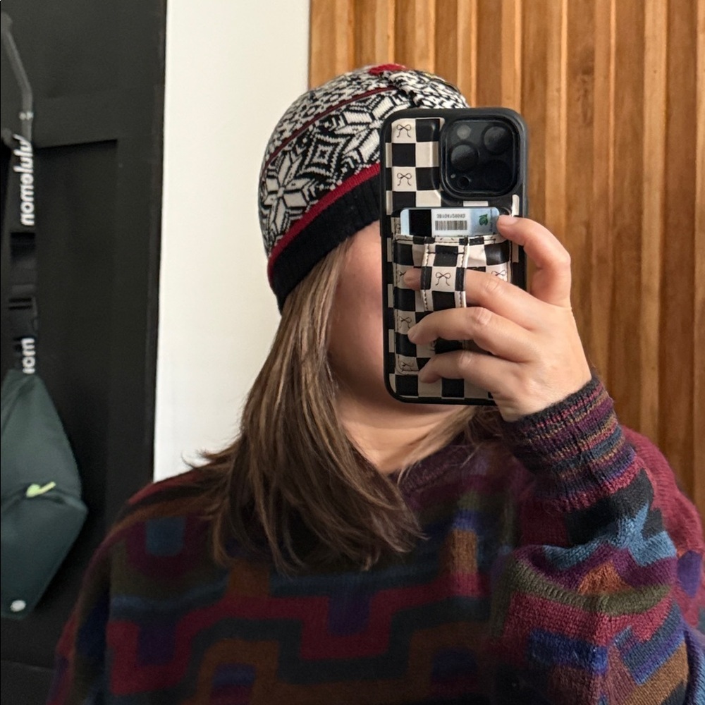 Icelandic Nordic Fair Isle Wool Knitted Hat. OS